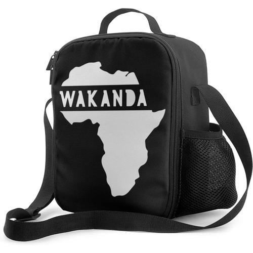 Wakanda Forever Boîte à déjeuner avec doublure isolée rembourrée, s... on Productcaster.