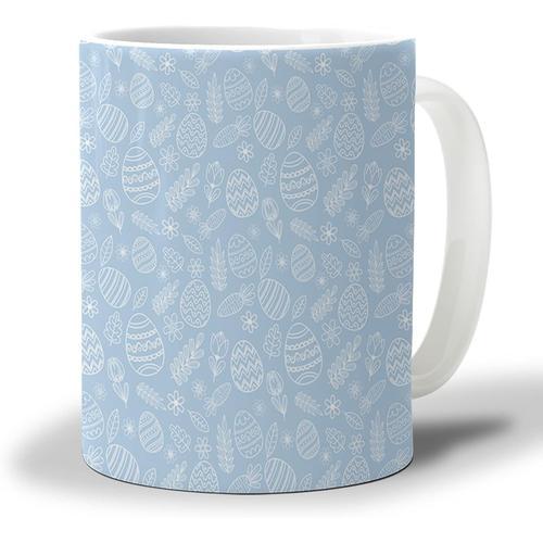 Tasse A Cafe De Paques 330ml, Tasse A The De Bureau Bleue Avec Lign... on Productcaster.