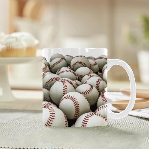 Tasse En Ceramique De Baseball Retro, Tasse En Ceramique De 11 Oz on Productcaster.