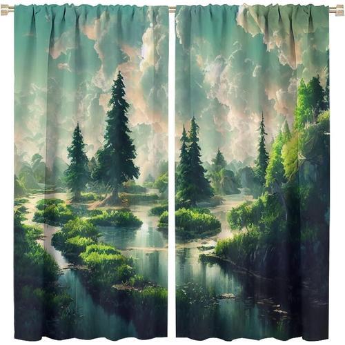 Fantasy Forest ¿C Beaux Rideaux Occultants Pour Chambre A Coucher, ... on Productcaster.