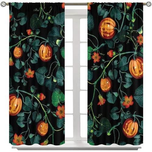 Rideaux D'halloween Vintage, Rideaux Occultants De Chambre A Couche... on Productcaster.