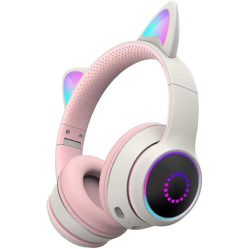 Casque sans fil Bluetooth-rose gris on Productcaster.