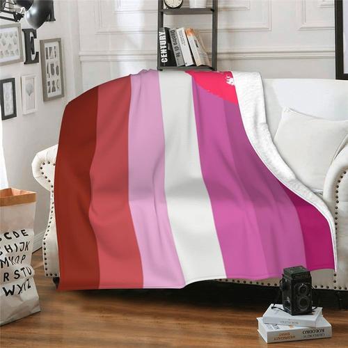 Couverture Polaire En Flanelle Avec Drapeau Lesbian Pride - Légère,... on Productcaster.