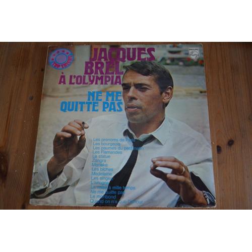 Jacques Brel A L Olympia 1961 Ne Me Quitte Pas Rare Lp Holandais 1972 on Productcaster.