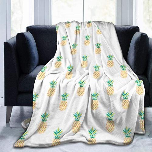 Couverture D'été En Forme D'ananas, Couverture Chaude En Flanelle P... on Productcaster.