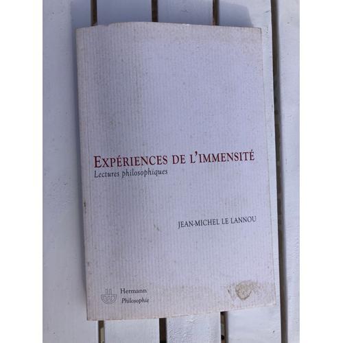 Livre « Expériences De L’Immensité » De Jean-Michel Le Lannou on Productcaster.