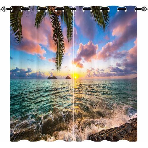 Rideaux De Lever De Soleil ¿C Ocean C?Tier D'hawa? Lanikai Beach Pa... on Productcaster.