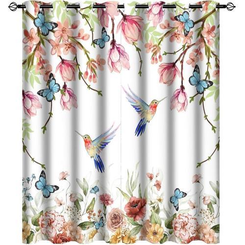 Rideaux De Colibri De Ferme Rustique Et Foret De Printemps Coloree,... on Productcaster.