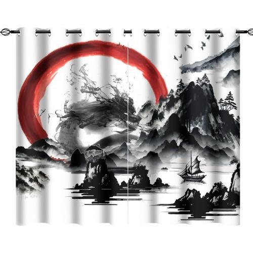 Rideaux De Dragon Chinois Pour Chambre A Coucher, Style De Peinture... on Productcaster.