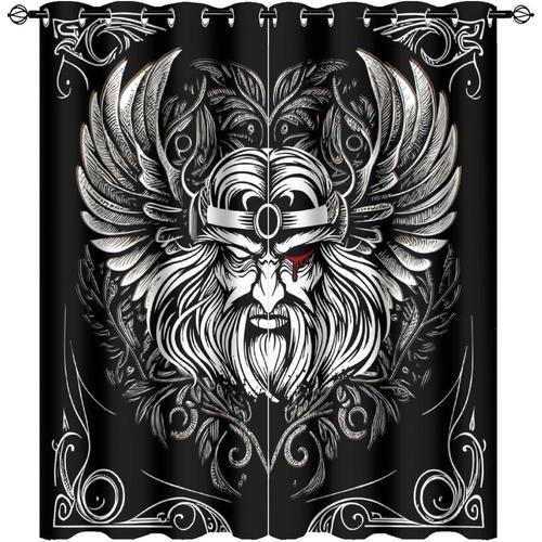 Rideau Occultant Viking Nordique, Symbole Mystique Vintage Vikings,... on Productcaster.