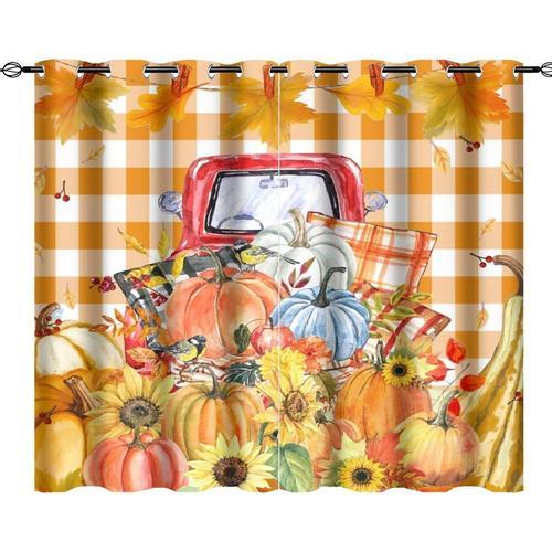 Rideaux De Thanksgiving Pour Chambre A Coucher, Camions Mignons, Fe... on Productcaster.