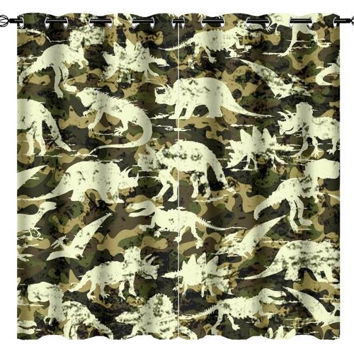 Rideaux De Camouflage De Dinosaures Sauvages Pour Chambre A Coucher... on Productcaster.