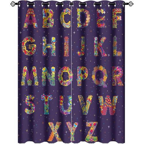 Rideaux Colores De L'alphabet Boheme Pour Chambre A Coucher Et Enfa... on Productcaster.