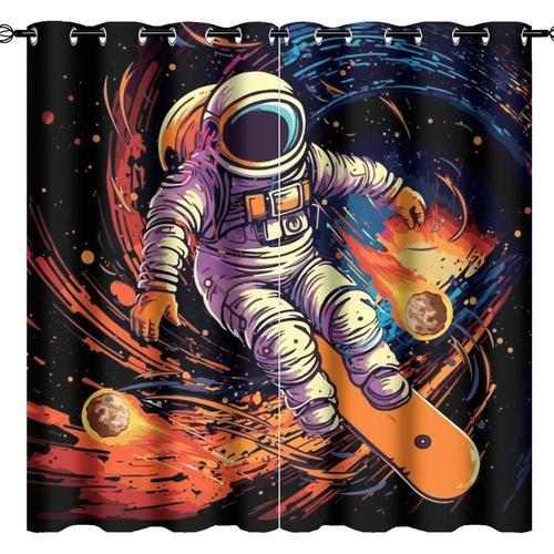 Rideaux D'astronaute Mignons Et Cool Pour Chambre A Coucher, Dessin... on Productcaster.