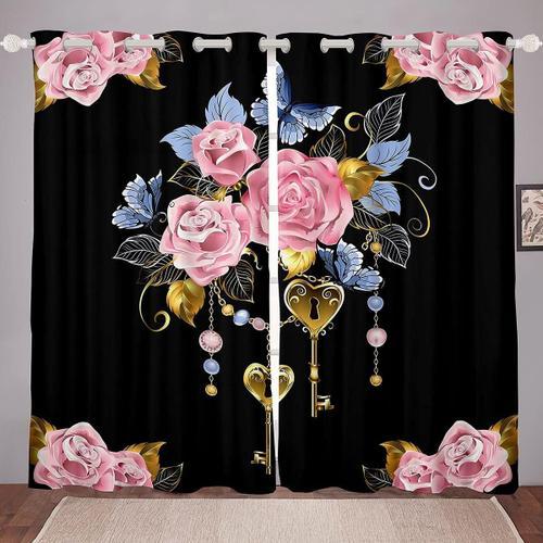 Traitements De Fenetre Attrape-Reves, Fleur De Rose, Papillon, Deco... on Productcaster.