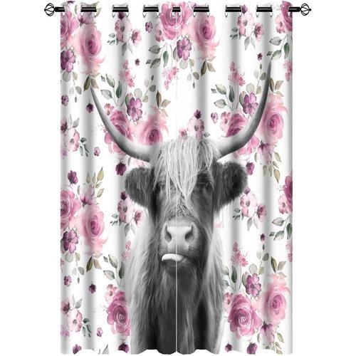 Rideaux De Fenetre Occultants Assombrissants Pour Chambre De Vache ... on Productcaster.