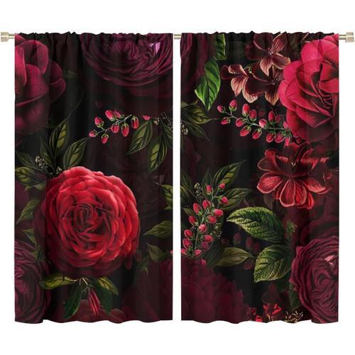 Rideaux Pour Chambre A Coucher, Roses De Nuit, Protection De La Vie... on Productcaster.