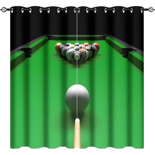 Rideaux Occultants, Boule De Billard Loisirs Sport Jeu Impression E... on Productcaster.