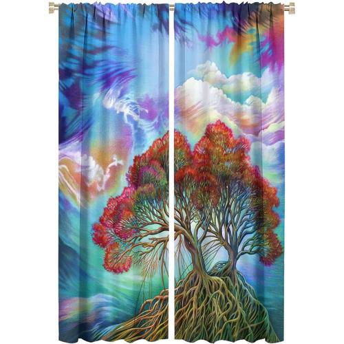 Rideaux Occultants Automne Arbre Colore Foret Art Chambre Et Salon ... on Productcaster.