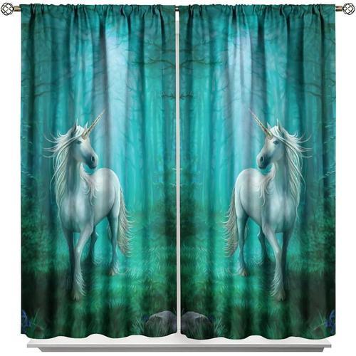 Rideaux Occultants, Etoiles Galaxie Art Fantaisie Licorne Art Pour ... on Productcaster.