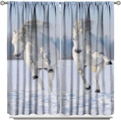 Rideaux Occultants Cheval Dr?Le Animaux Sauvages Chevaux Chambre Et... on Productcaster.