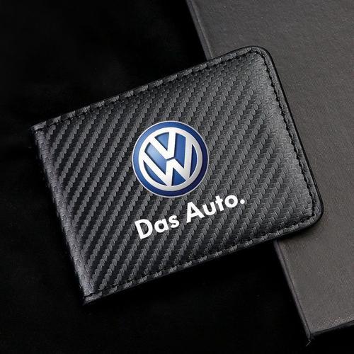 Carbon Fiber 6 Card pass housse de protection pour Volkswagen on Productcaster.