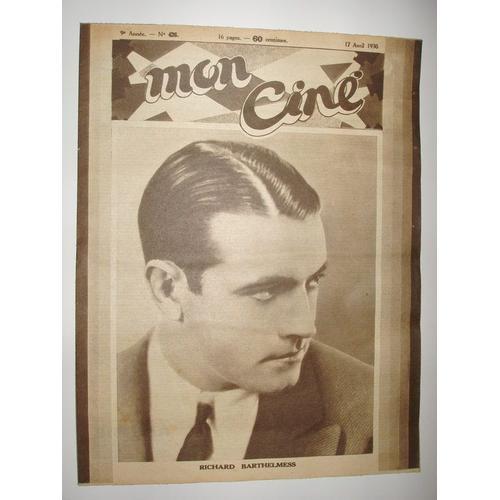 Mon Ciné N° 426 : Richard Barthelmess on Productcaster.