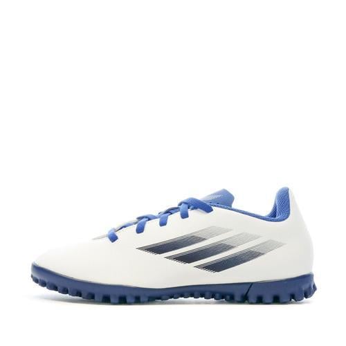 Chaussures De Futsal Blanc/Bleu Enfant Adidas X Speedflow.4 - 36 on Productcaster.