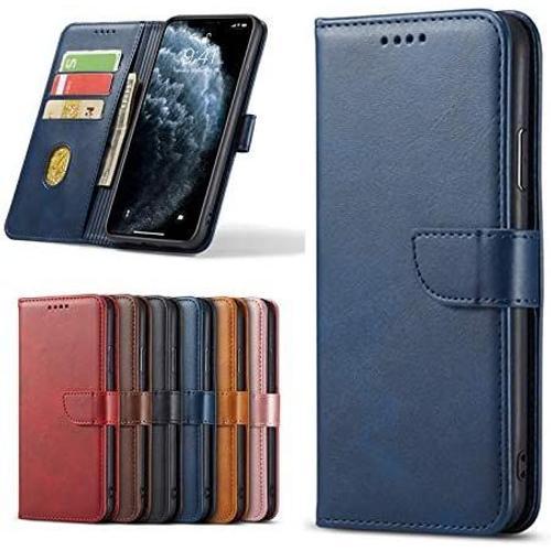 Coque Pour Iphone 14 Plus,Housse En Cuir Pu Pochette Portefeuille M... on Productcaster.