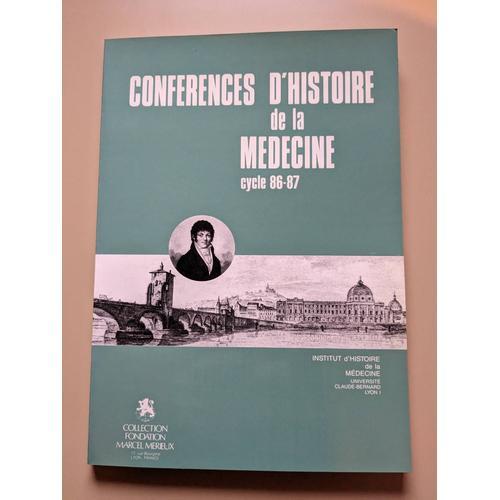 Livre Conférences D'histoire De La Médecine Cycle 1986-1987 on Productcaster.