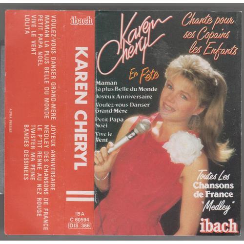 Karen Cheryl Tres Rare Cassette Audio Chante Pour Ses Copains Les E... on Productcaster.