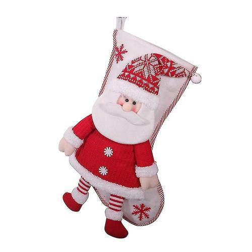 Chaussette de Noël en peluche à suspendre, support de bonhomme de n... on Productcaster.