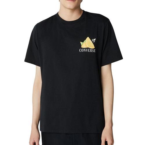 T-Shirt Noir Homme Converse Fresh Lemon on Productcaster.