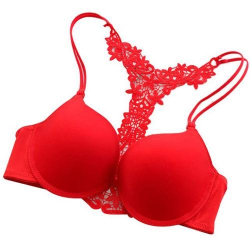 Soutien-Gorge Push-Up En Dentelle Avec Fermeture À L'avant Pour Fem... on Productcaster.