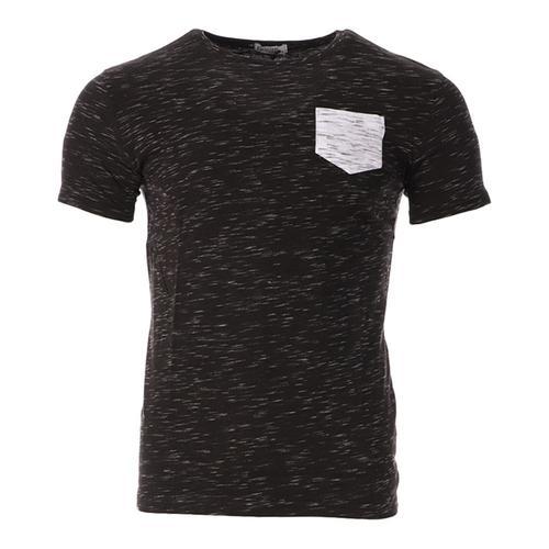 T-Shirt Noir Chiné Homme Paname Brothers on Productcaster.