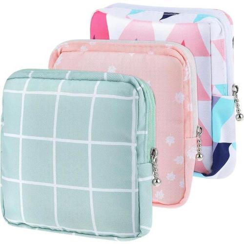 Lot de 3 sacs de rangement pour serviettes hygiéniques en coton,por... on Productcaster.