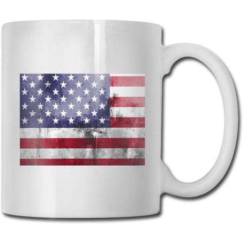 Tasse Drapeau Am¿¿Ricain En D¿¿Tresse, Tasse ¿¿ Caf¿¿, ¿¿ Th¿¿, Vai... on Productcaster.