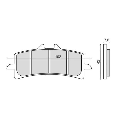 Plaquette De Frein Sinter Pour Moto Suzuki 600 Gsx-R 2014 C3111/C32... on Productcaster.