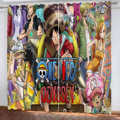 Rideau Occultant Pour Chambre ¿¿ Coucher, Impression 3d Luffy Zoro,... on Productcaster.