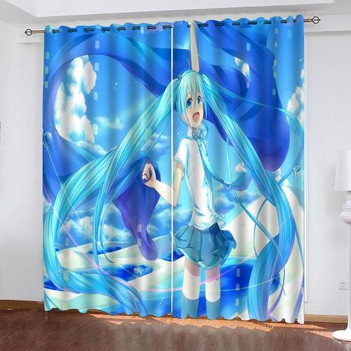 Ensemble De Rideaux Occultants Imprim¿¿S 3d Dessins Anim¿¿S Hatsune... on Productcaster.