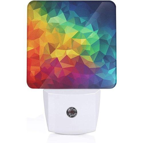 Veilleuse Led Abstraite Avec Prise De Fond Arc-En-Ciel, Veilleuse A... on Productcaster.