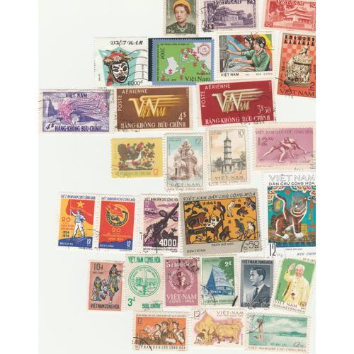 28 Timbres Du Vietnam Emis Entre 1951 Et 1999 on Productcaster.