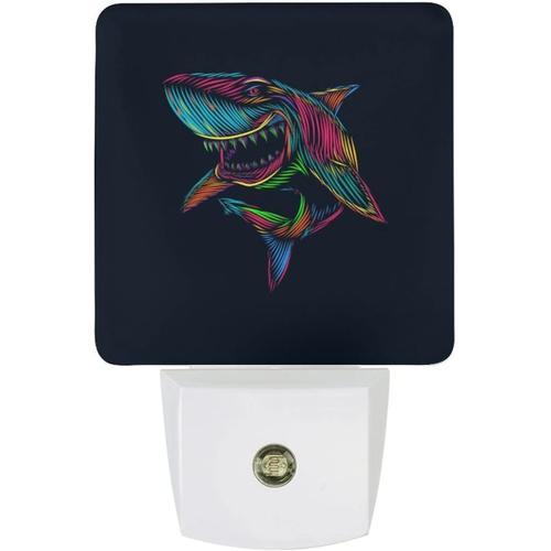 Veilleuse Led Coloree En Forme De Requin, Avec Capteur Automatique ... on Productcaster.