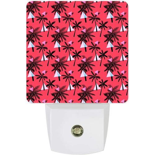 Veilleuse Led A Brancher, Plante Tropicale, Cocotiers, Silhouette R... on Productcaster.