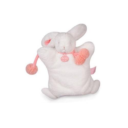 Doudou Et Compagnie Marionnette "Lapin Pompon" - Corail - 25 Cm - D... on Productcaster.