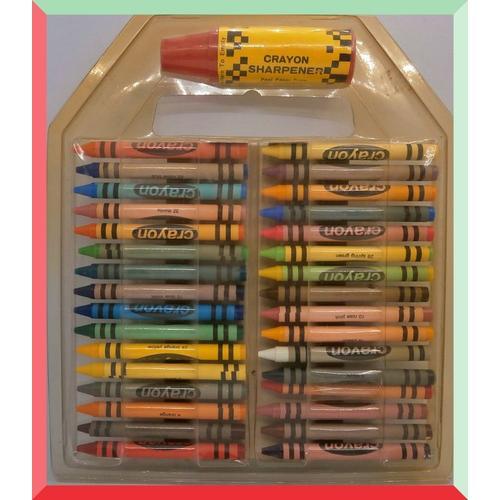 Coffret Plastique De 32 Crayons De Couleur Pastel Et Son Taille Cra... on Productcaster.