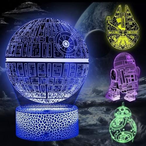 Cenove Star Wars Lampe 3d Illusion Veilleuse, Led 3d Lampe Hologram... on Productcaster.