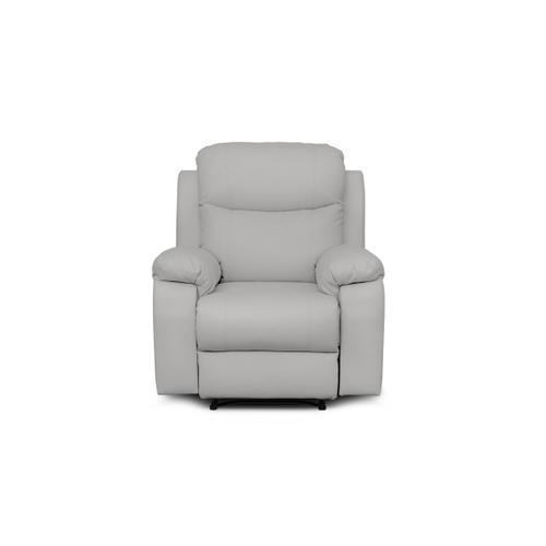 Fauteuil De Relaxation Manuel Bona En Tissu Imitation Cuir - Gris C... on Productcaster.