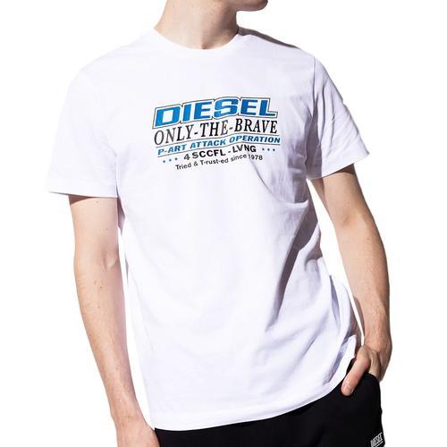 T-Shirt Blanc Homme Diesel Diegos on Productcaster.