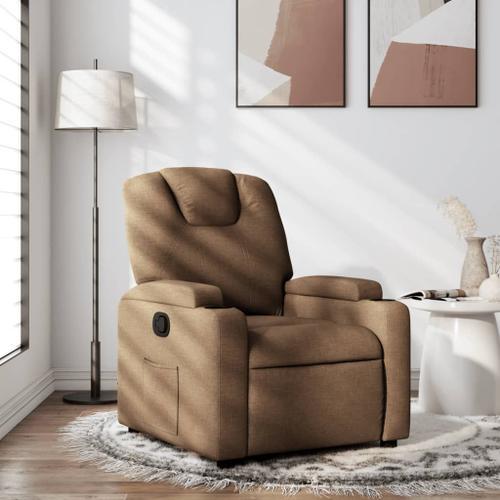 Vidaxl Fauteuil Inclinable Marron Tissu on Productcaster.